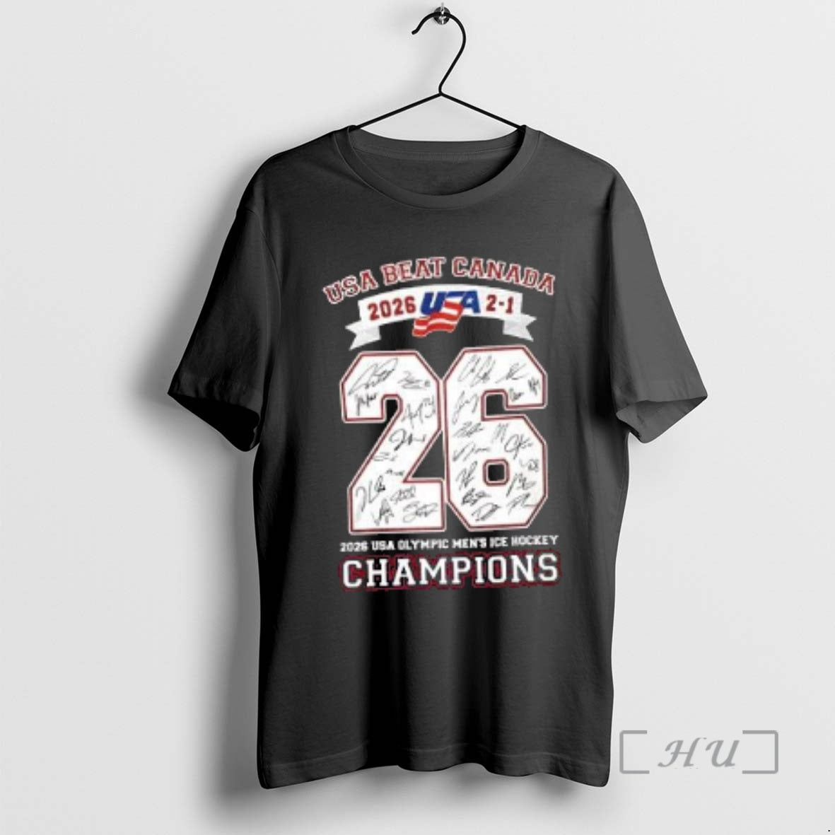 Officials Usa Beat Canada 2026 2 1 Champions Signature