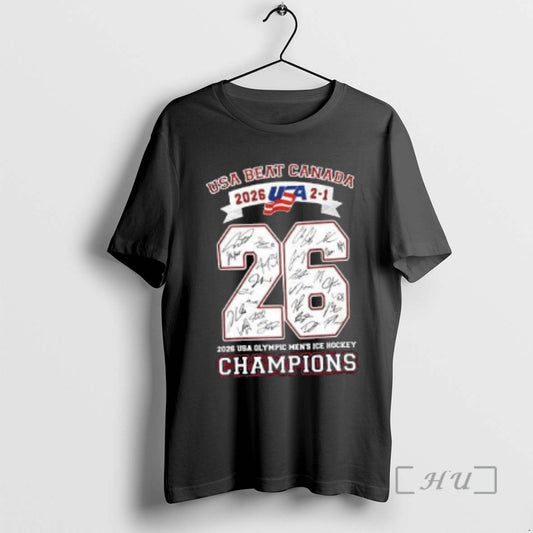 Officials Usa Beat Canada 2026 2 1 Champions Signature