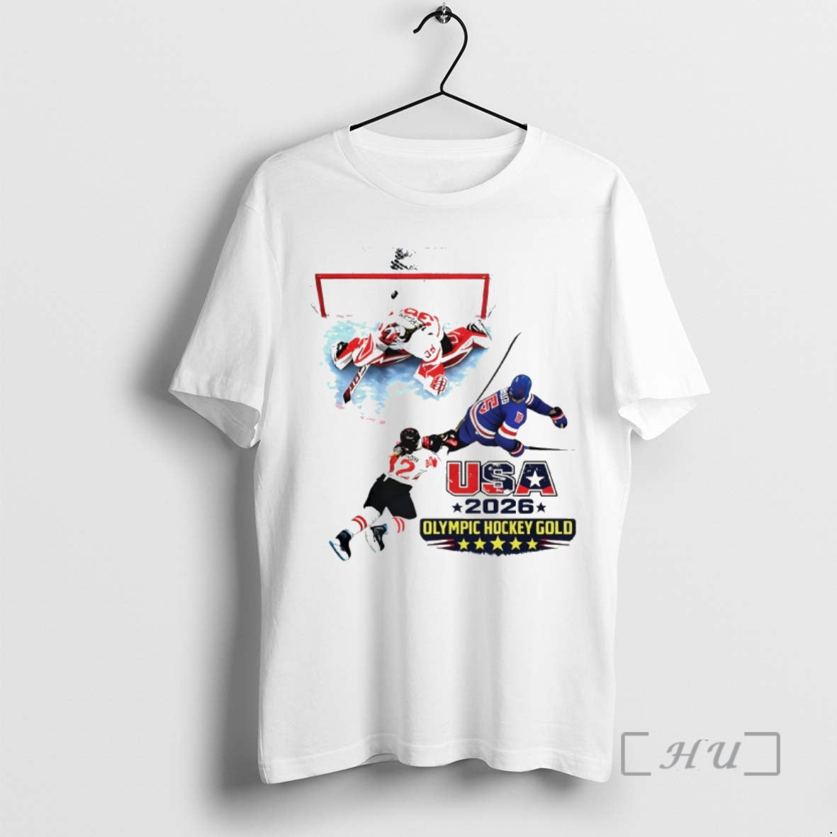 Officials Usa Hockey Olympic Hockey Gold Milano Cortina 2026 American Vintage Premium T Shirts Sweater