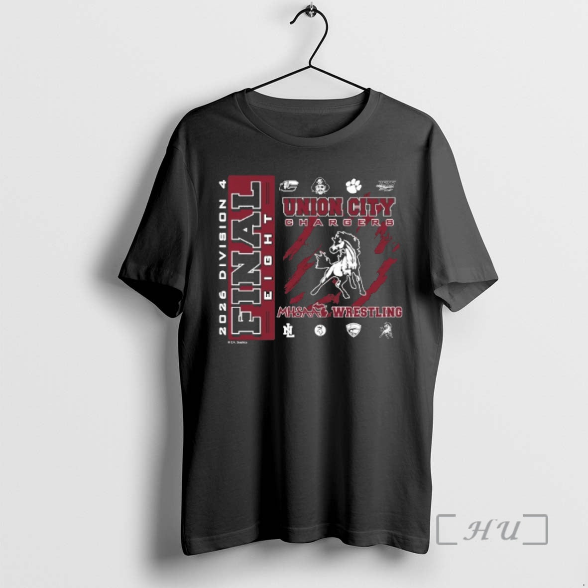 Officials Union City Chargers 2026 Mhsaa Team Wrestling Final 8 D4 Premium T Shirts Sweater