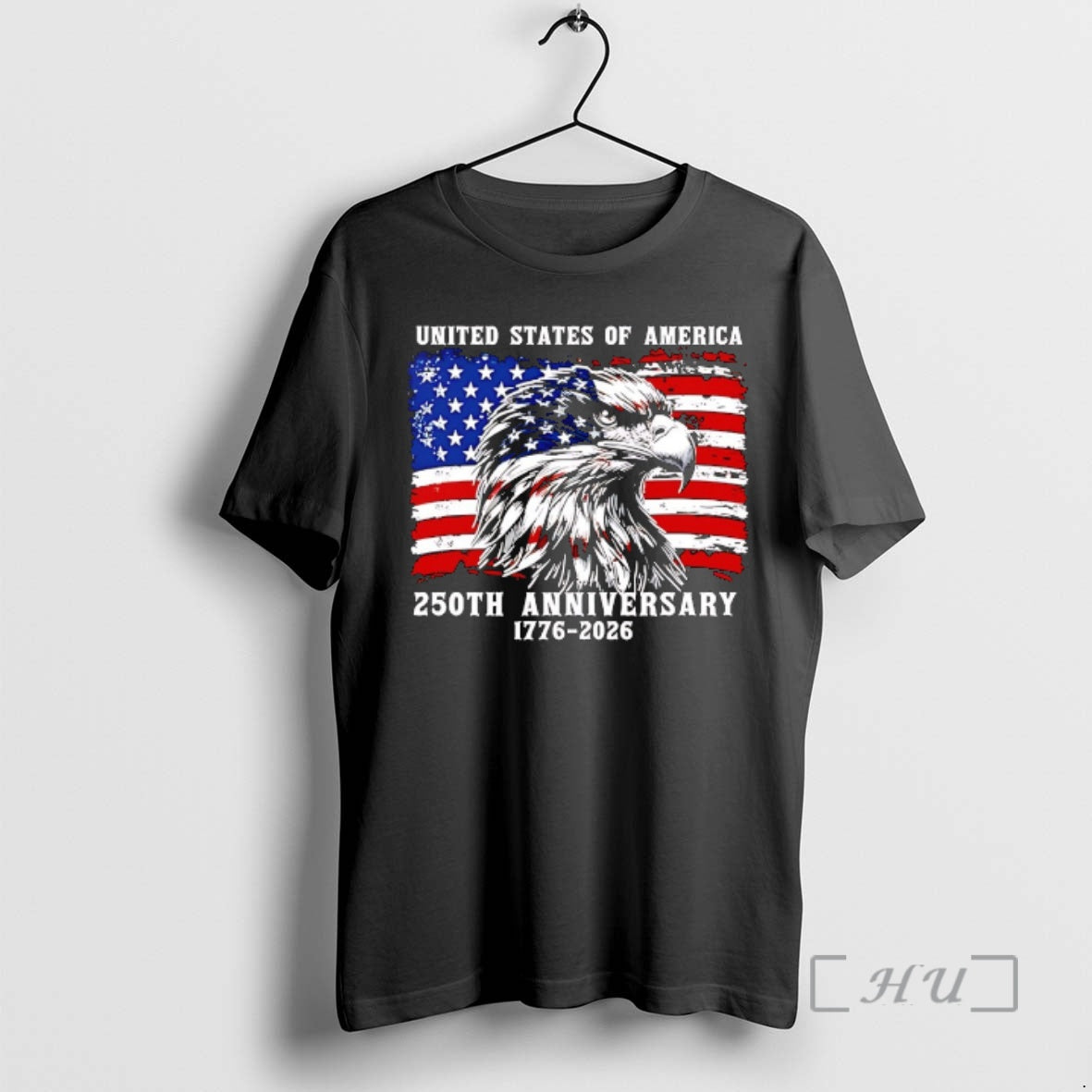 Officials United States Of America 250th Anniversary 1776 2026 Eagle Head Portrait Premium T Shirts
