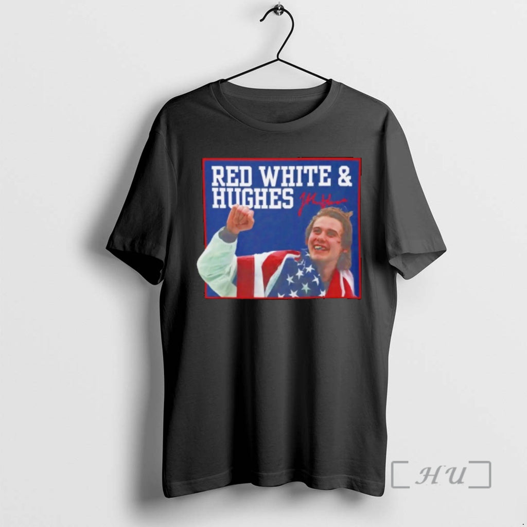 Officials Usa Hockey Red White And Hughes Signatures