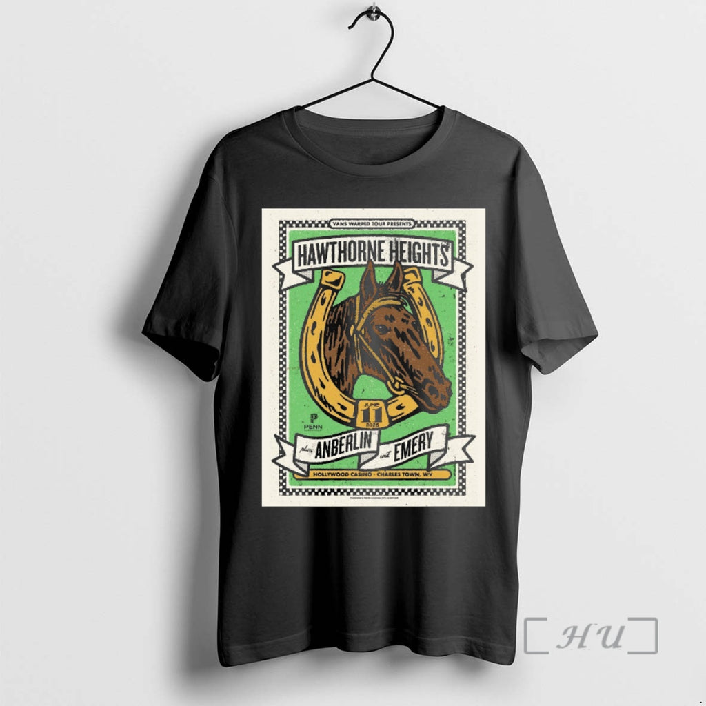 Officials Vans Warped Tour Presents Hawthorne Heights Hollywood Casino Charles Town Wv Premium T Shirts