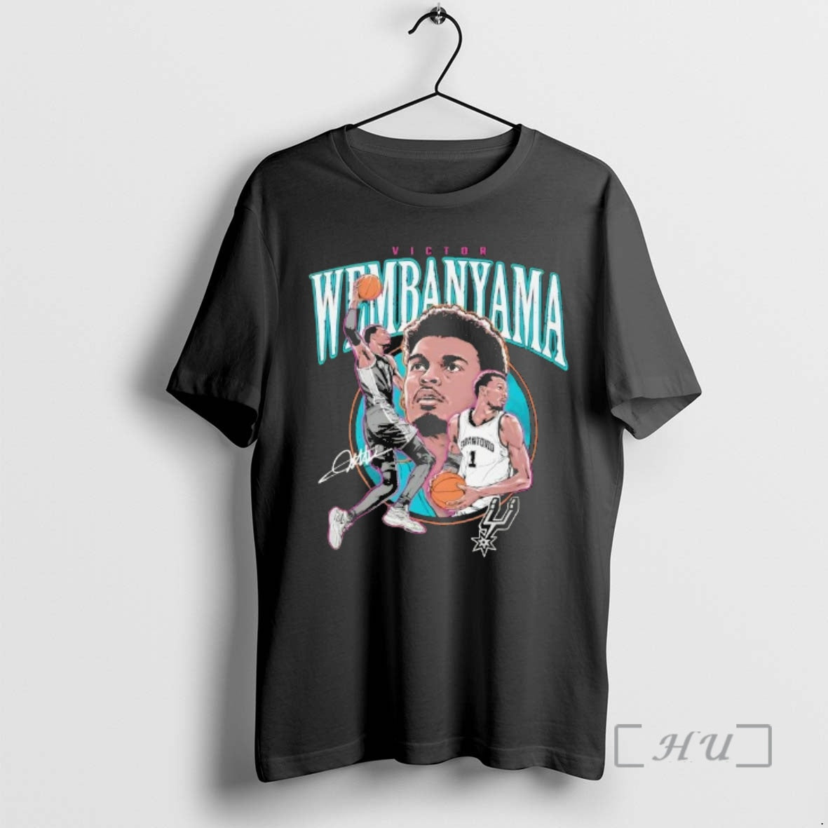 Officials Victor Wembanyama San Antonio Spurs Basketball Trio Signature