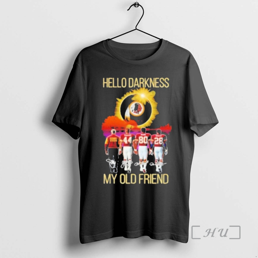 Officials Washington Commanders Players Hello Darkness My Old Friend My Old Friend Premium T Shirts