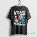 Officials Wilson Russell Seattle Football Quarterback Collage Cracked Text