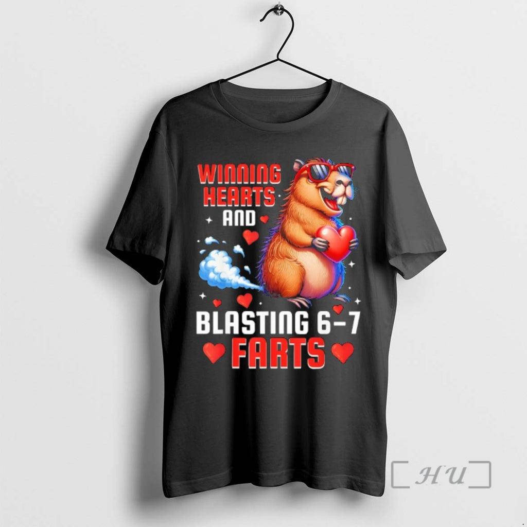 Officials Winning Hearts 67 Meme Capybara Kids Boys Valentines Day