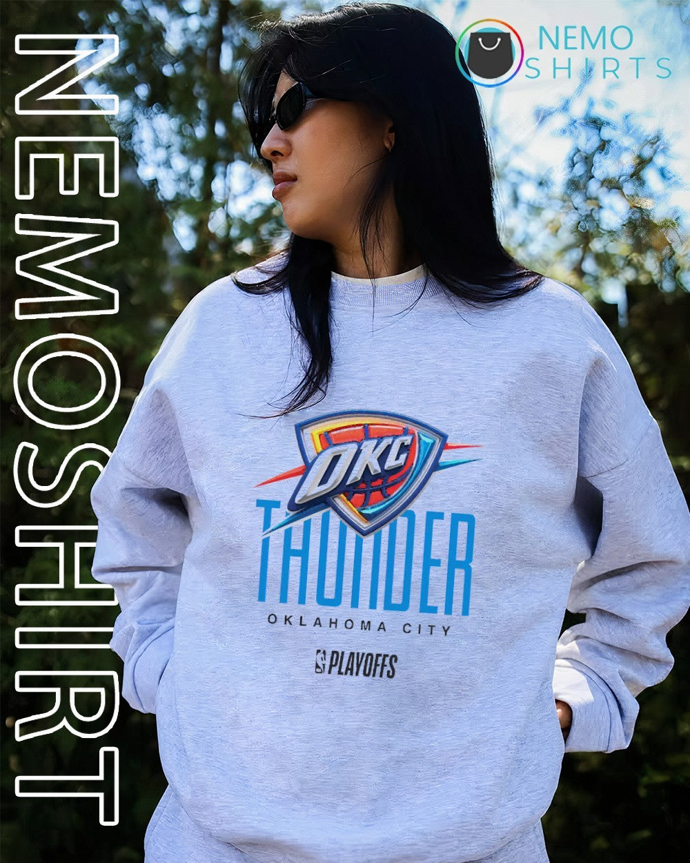 OKC Thunder 2026 NBA playoffs logo shirt