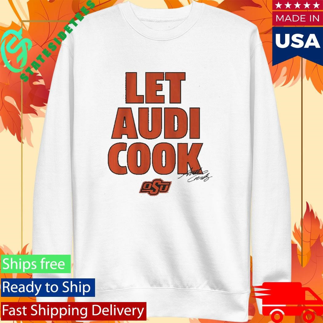Oklahoma State Basketball Audi Crooks Let Audi Cook Shirt