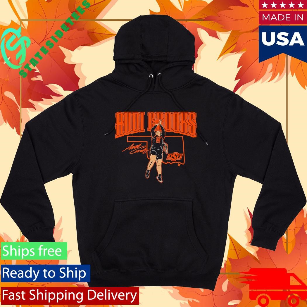 Oklahoma State Basketball Audi Crooks State Star Shirt