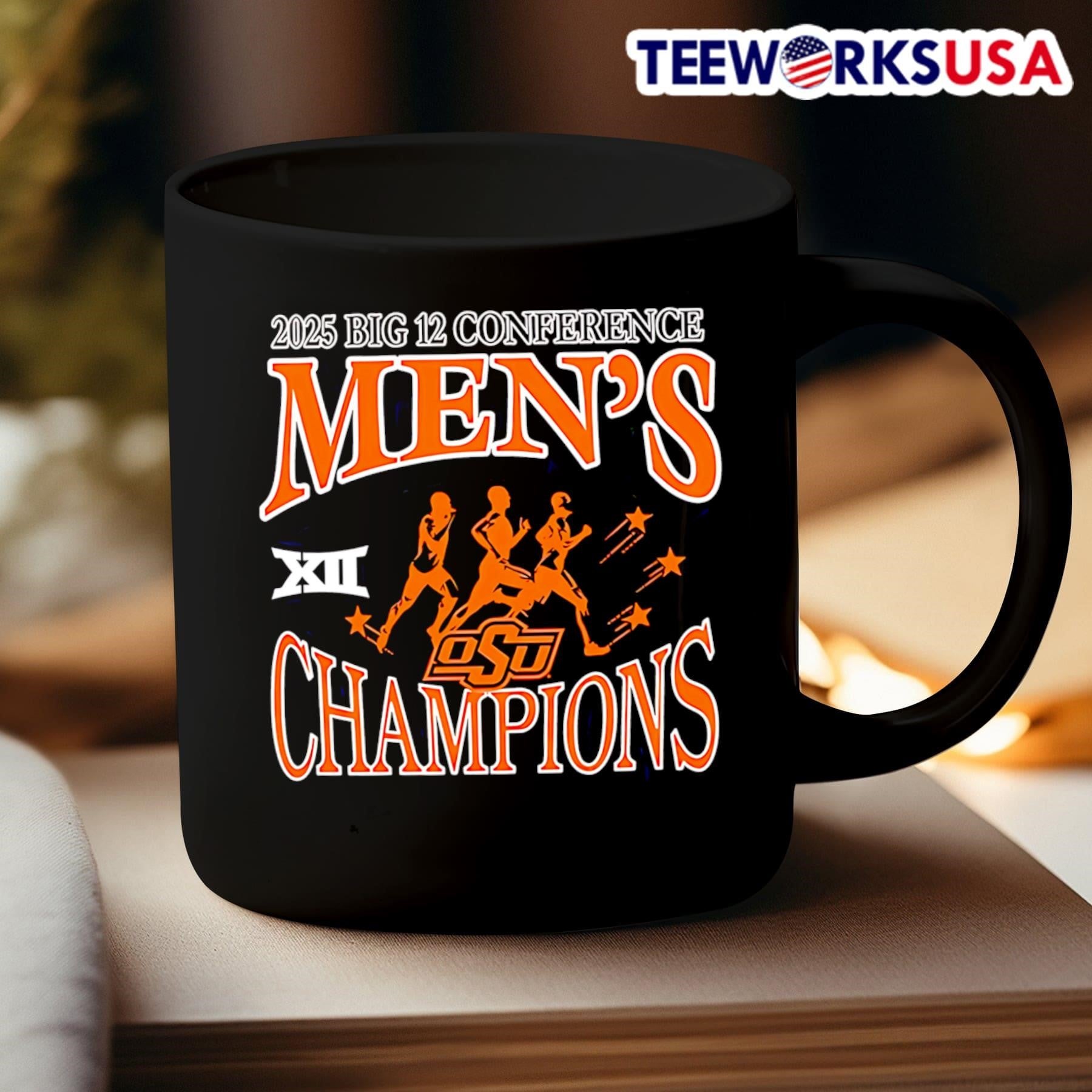 Oklahoma State Cowboys 2025 Big 12 Men’s Cross Country Champions Shirt