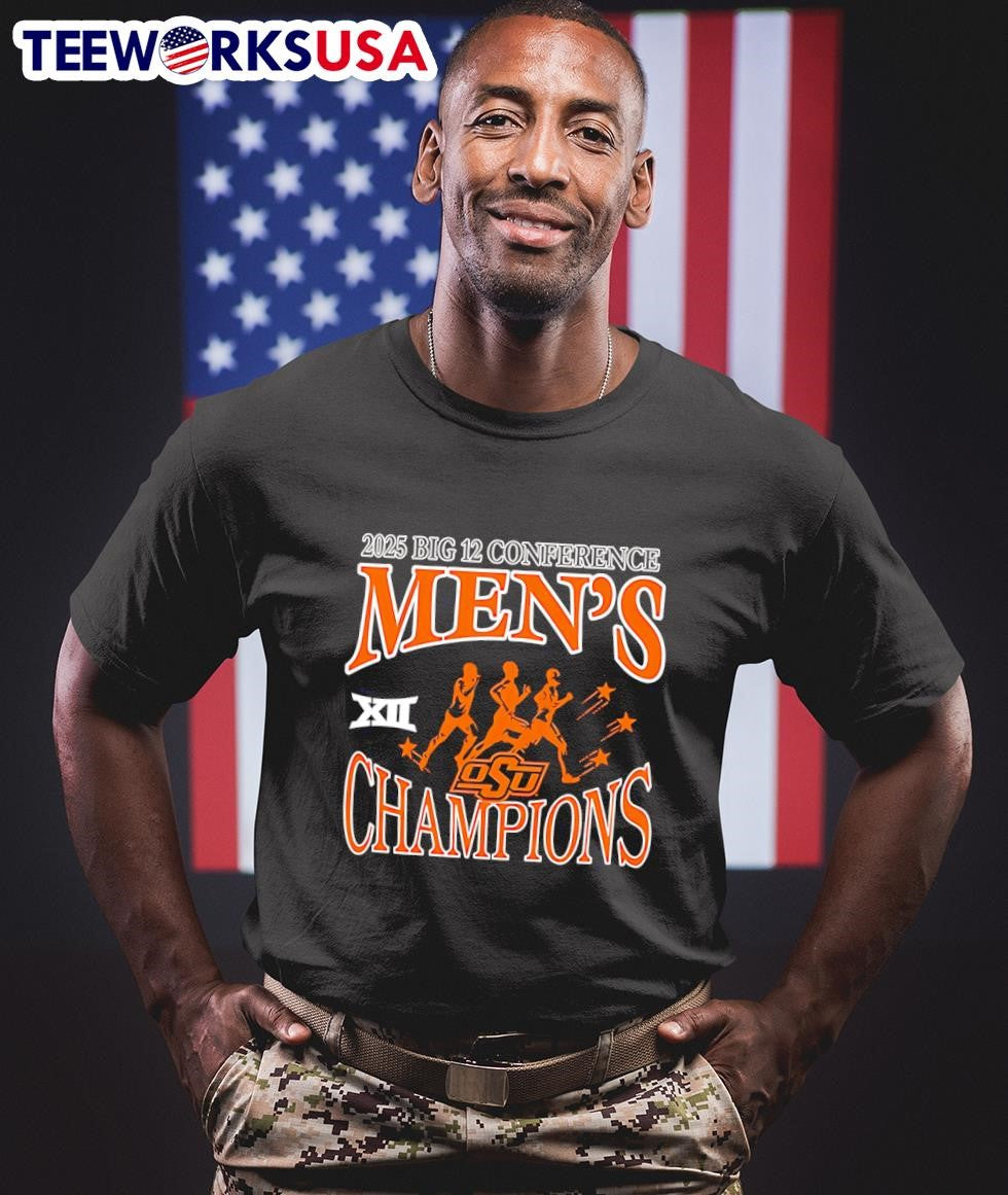 Oklahoma State Cowboys 2025 Big 12 Men’s Cross Country Champions Shirt