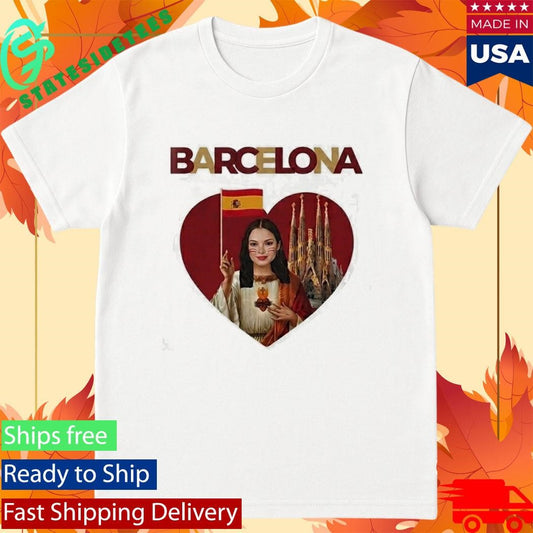 Olivia Rodrigo Jesus Barcelona Soccer Graphic Music Art shirt