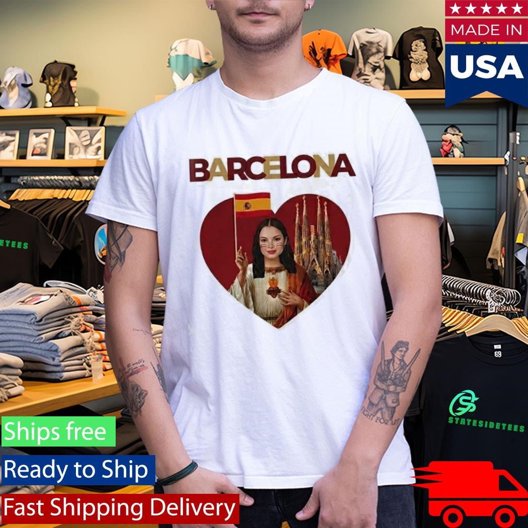 Olivia Rodrigo Jesus Barcelona Soccer Graphic Music Art shirt