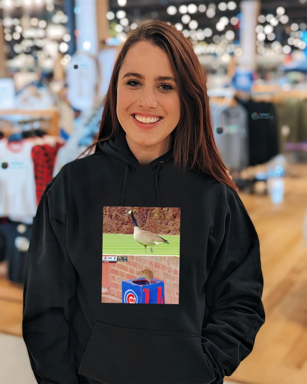 One day a goose the next day a rat Wrigley Field Chicago Cubs shirt