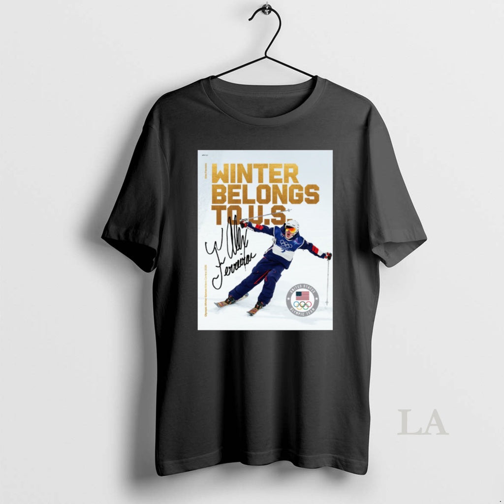 Original Alex Ferreira Winter Belongs To Us Signature Milan Cortina 2026 Olympics