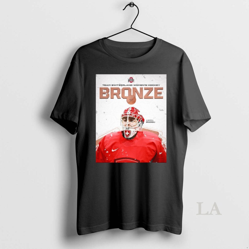 Original Andrea Braendli Ohio State Women Team Switzerland Womens Hockey Bronze Medal