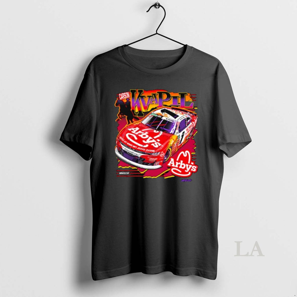 Original Carson Kvapil Jr Motorsports Team Apparel Black Arbys Long Sleve