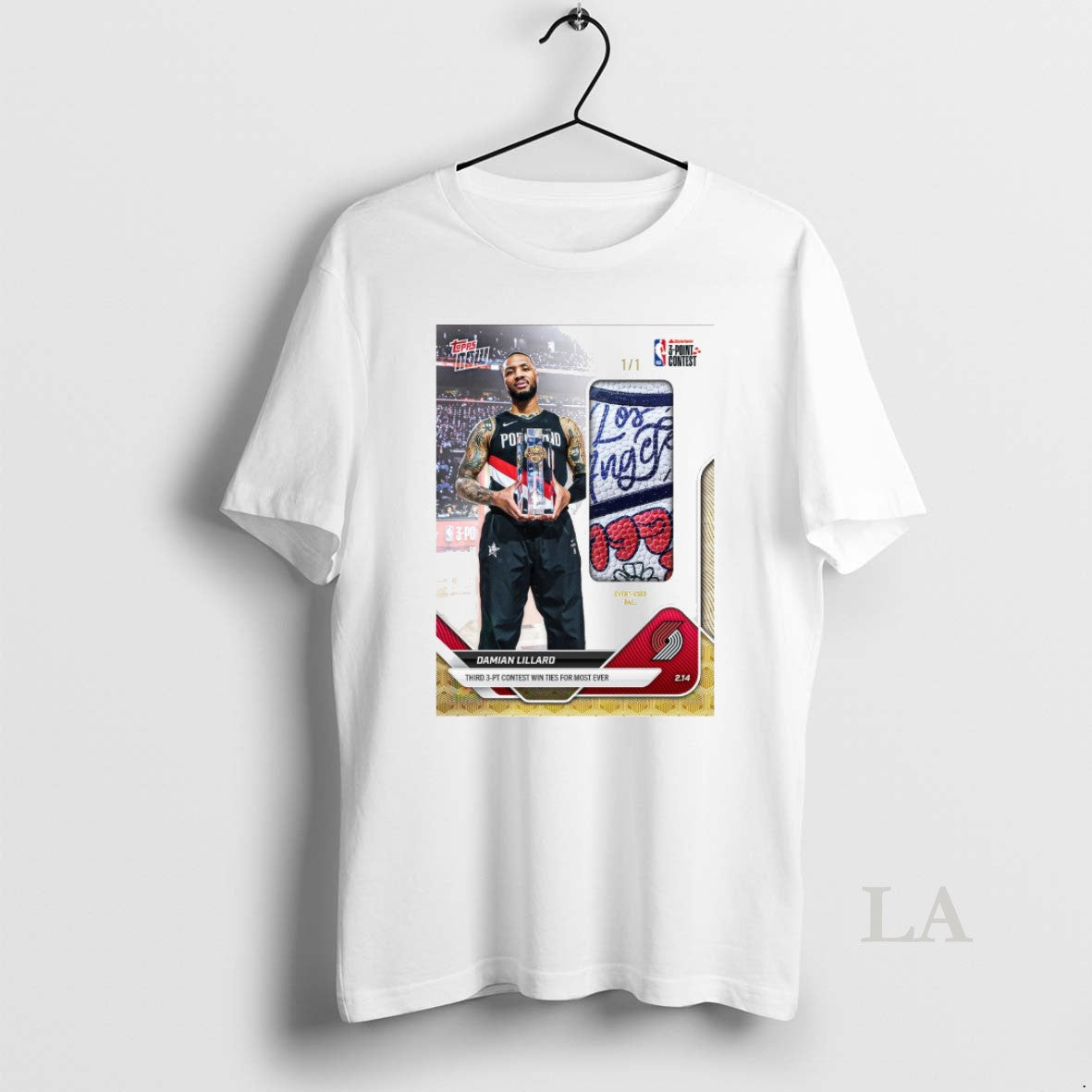 Original Damian Lillards Third 3 Pt Contes Win Ties For Most Ever Topps Now
