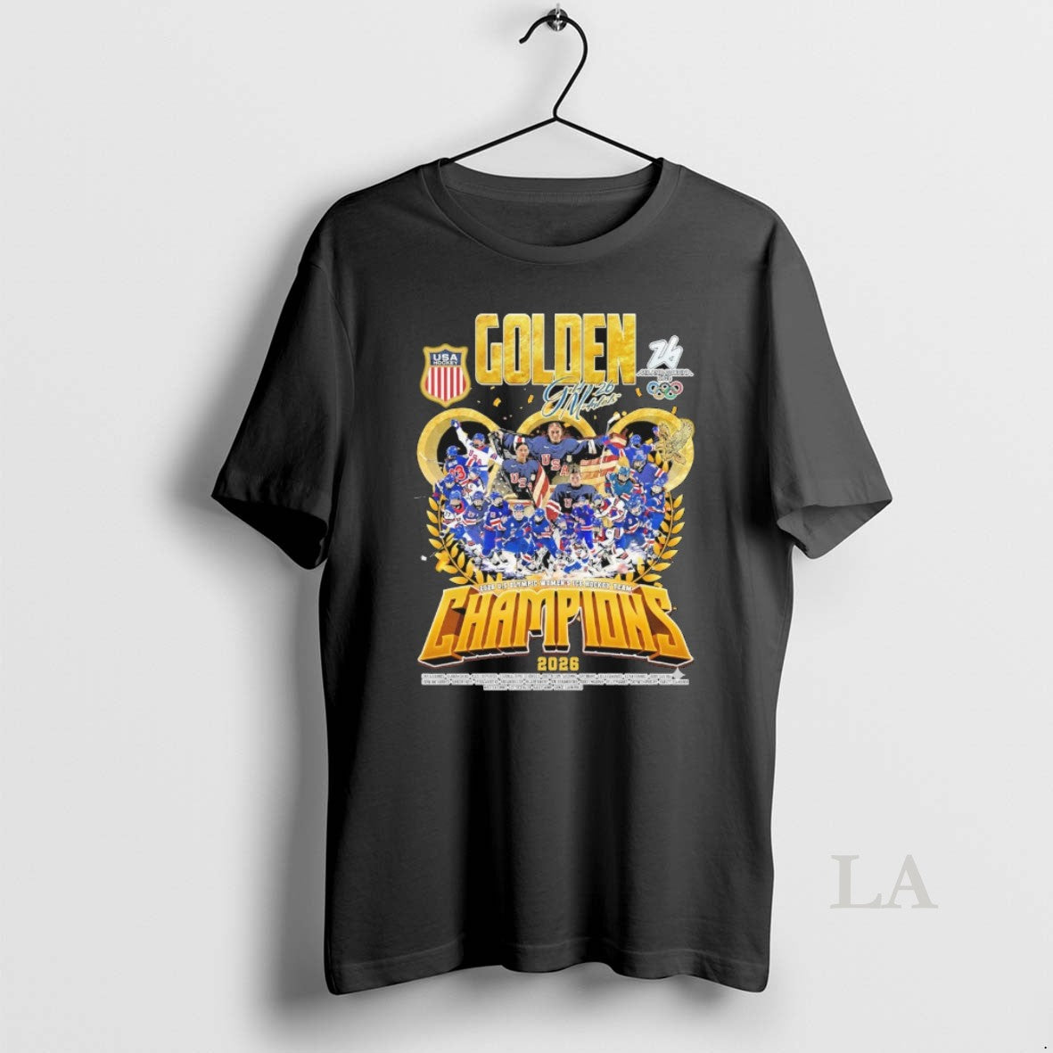 Original Double Gold Medalists 2026 Us Olympic Womens Ice Hockey Team Champions