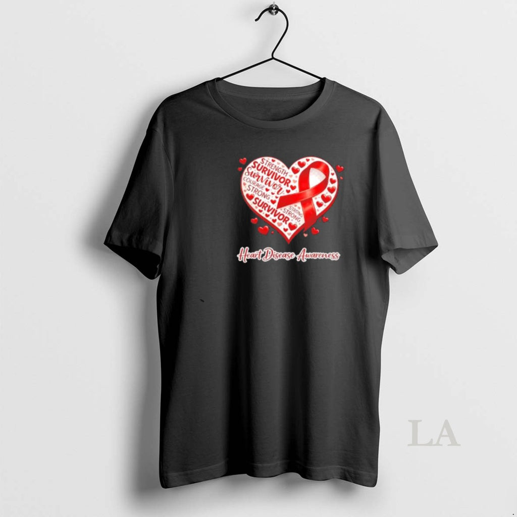 Original Im A Survivor Heart Disease Awareness Red Ribbon Chd