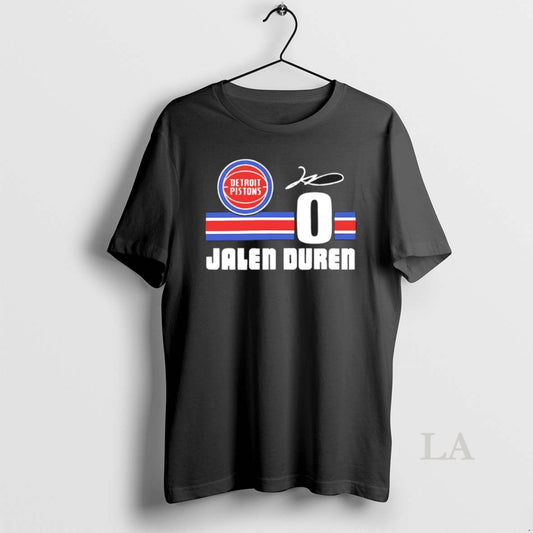 Original Jalen Duren 0 Detroit Pistons Basketball Playoffs 2026 Signature