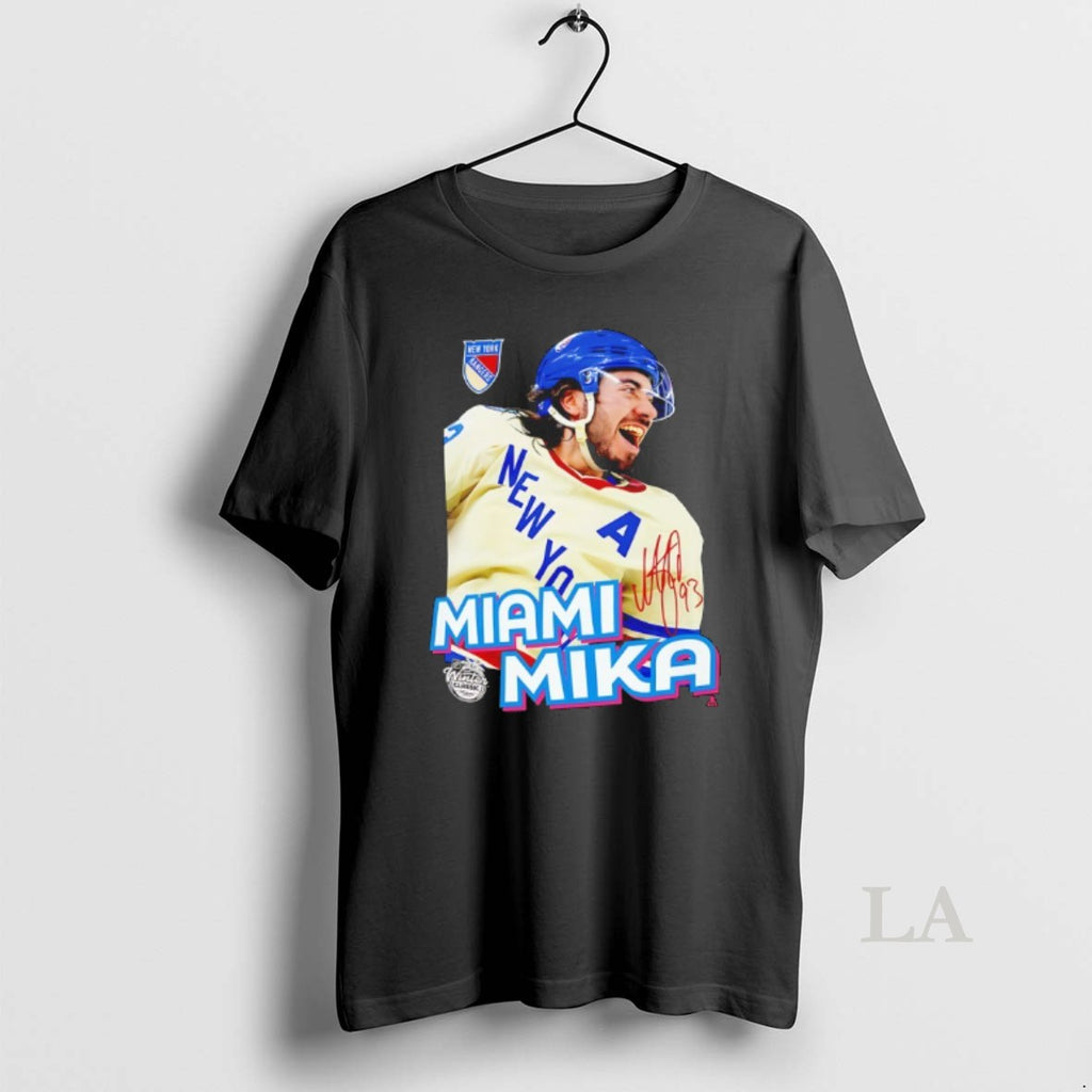 Original New York Rangers Mika Zibanejad Miami Mika Signature