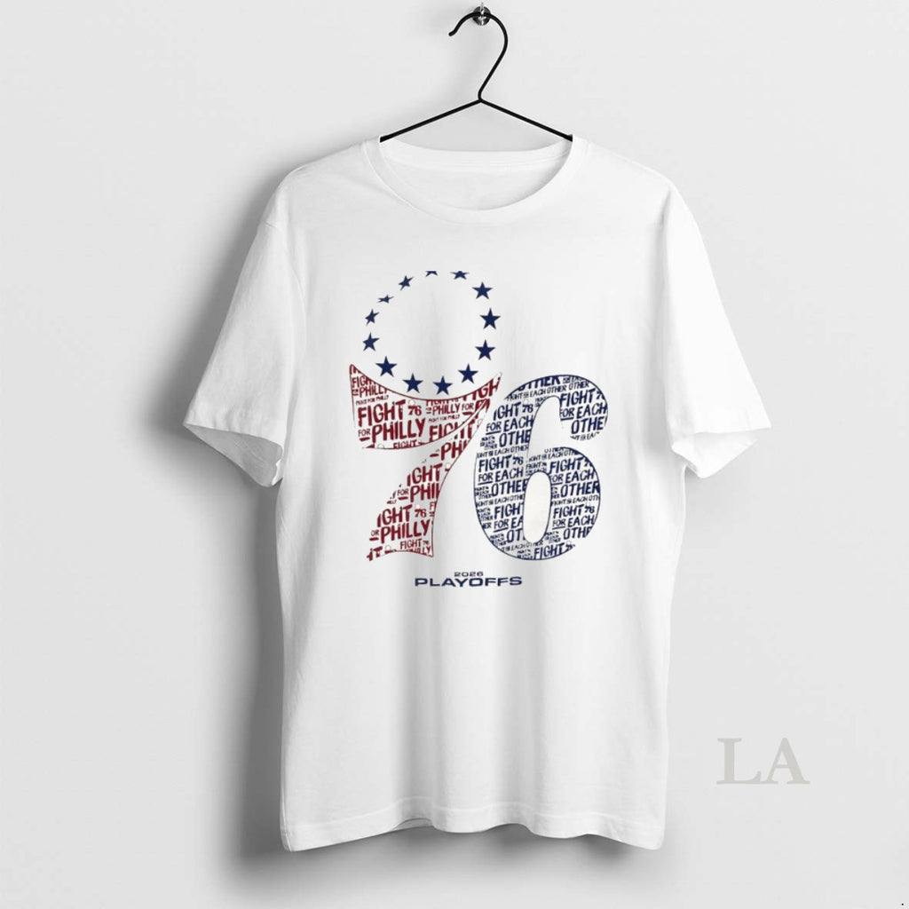 Original Philadelphia 76ers Basketball Fight For Philly 2026 Playoffs