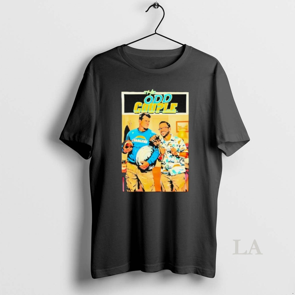 Original The Odd Couple Chargers Jim Harbaugh Ben Herbert Vintage Sports Comedy