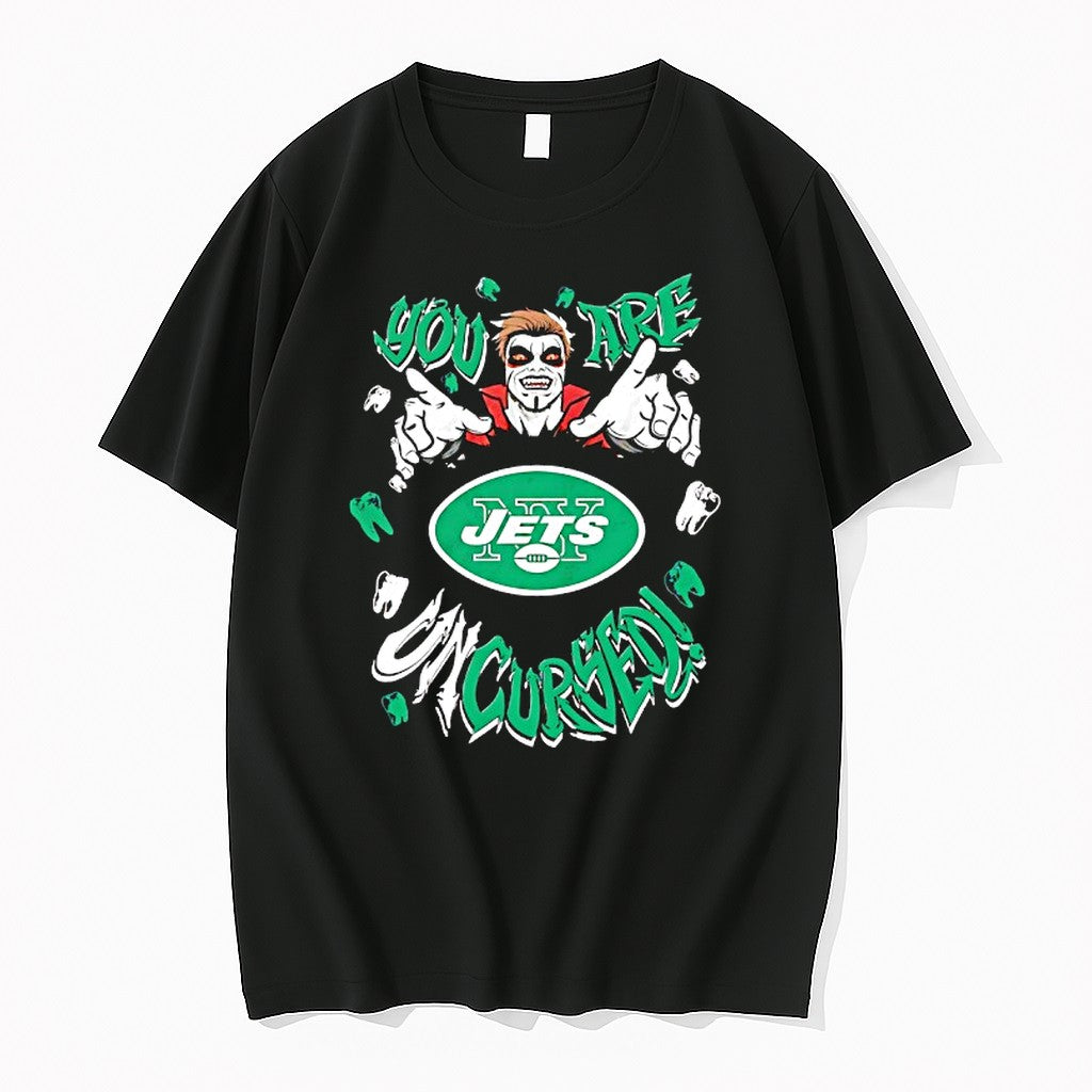 Original Wwe Drops Danhausen York Jets Uncursed Jpg Tee (1)