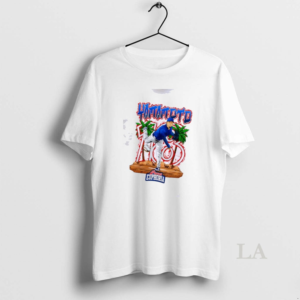 Original Yoshinobu Yamamoto Los Angeles Dodgers Baseball Graphic
