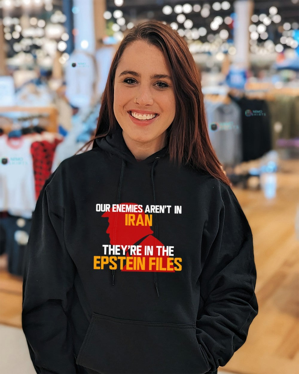 Our enemies aren’t in Iran they’re in the Epstein files Trump shirt