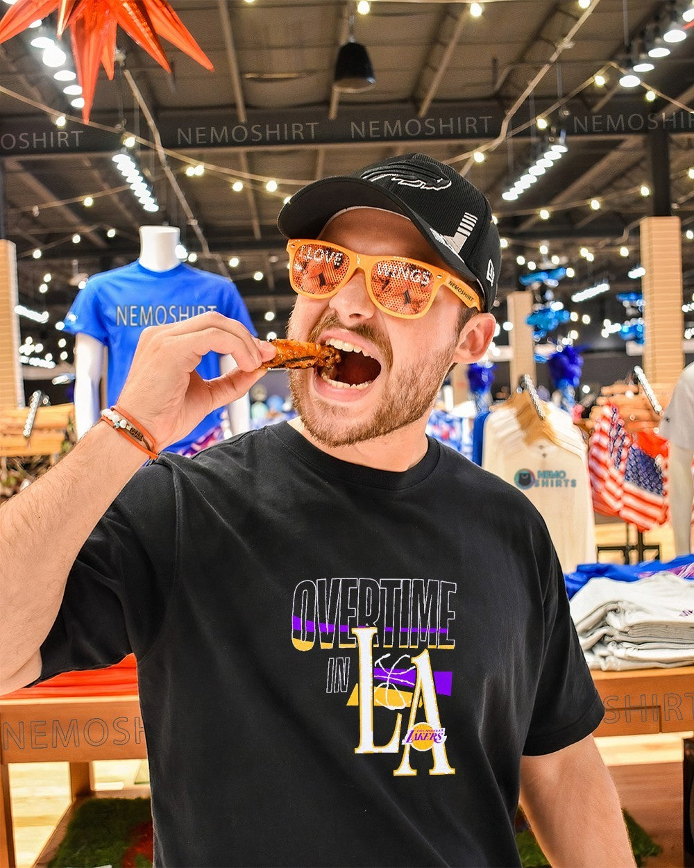 Overtime in Los Angeles Lakers shirt