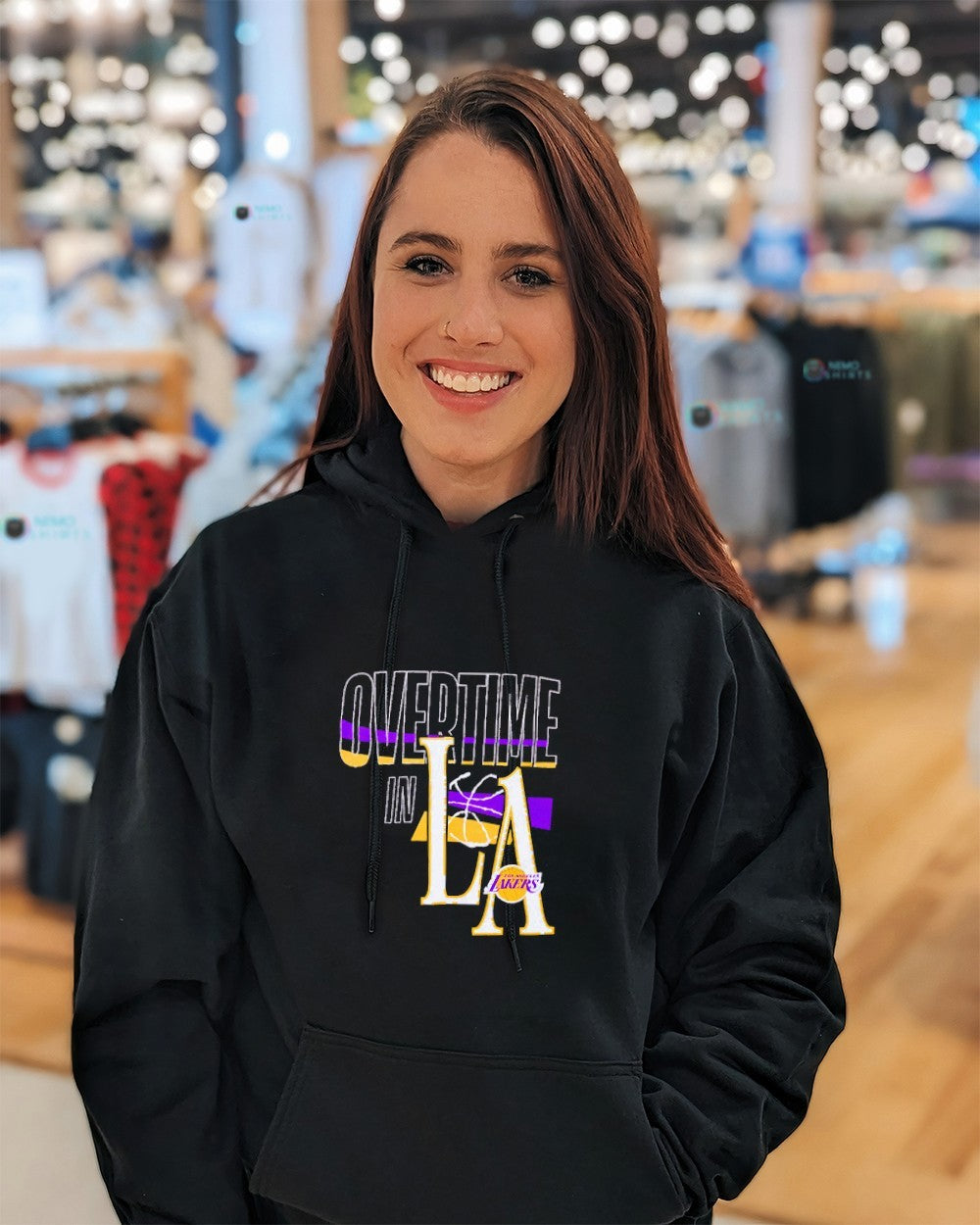 Overtime in Los Angeles Lakers shirt