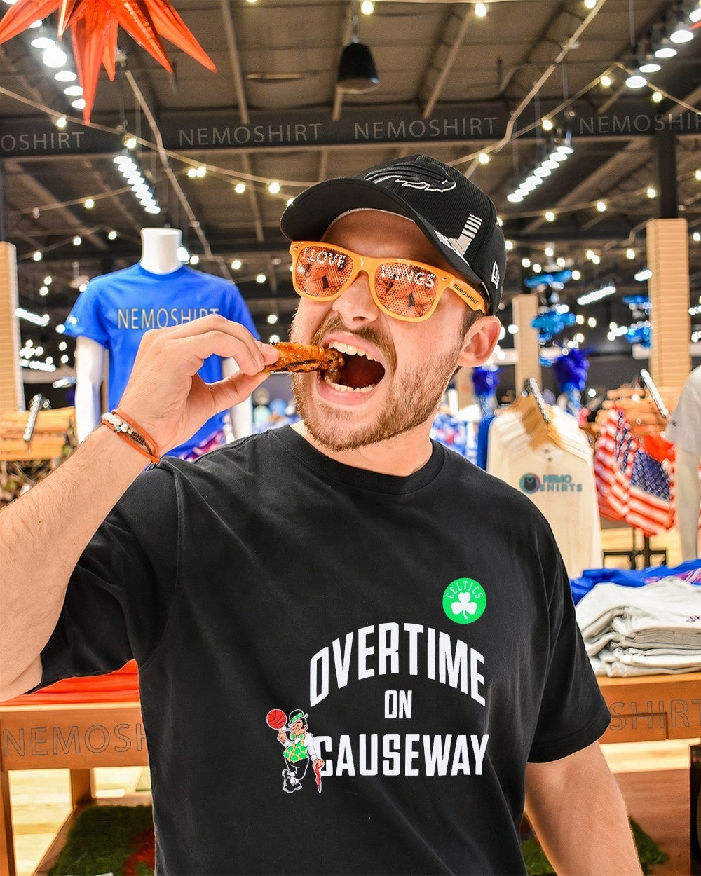 Overtime on causeway Boston Celtics shirt