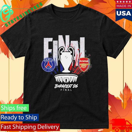 PSG Merch Budapest 26 UCL Final Shirt Shirt