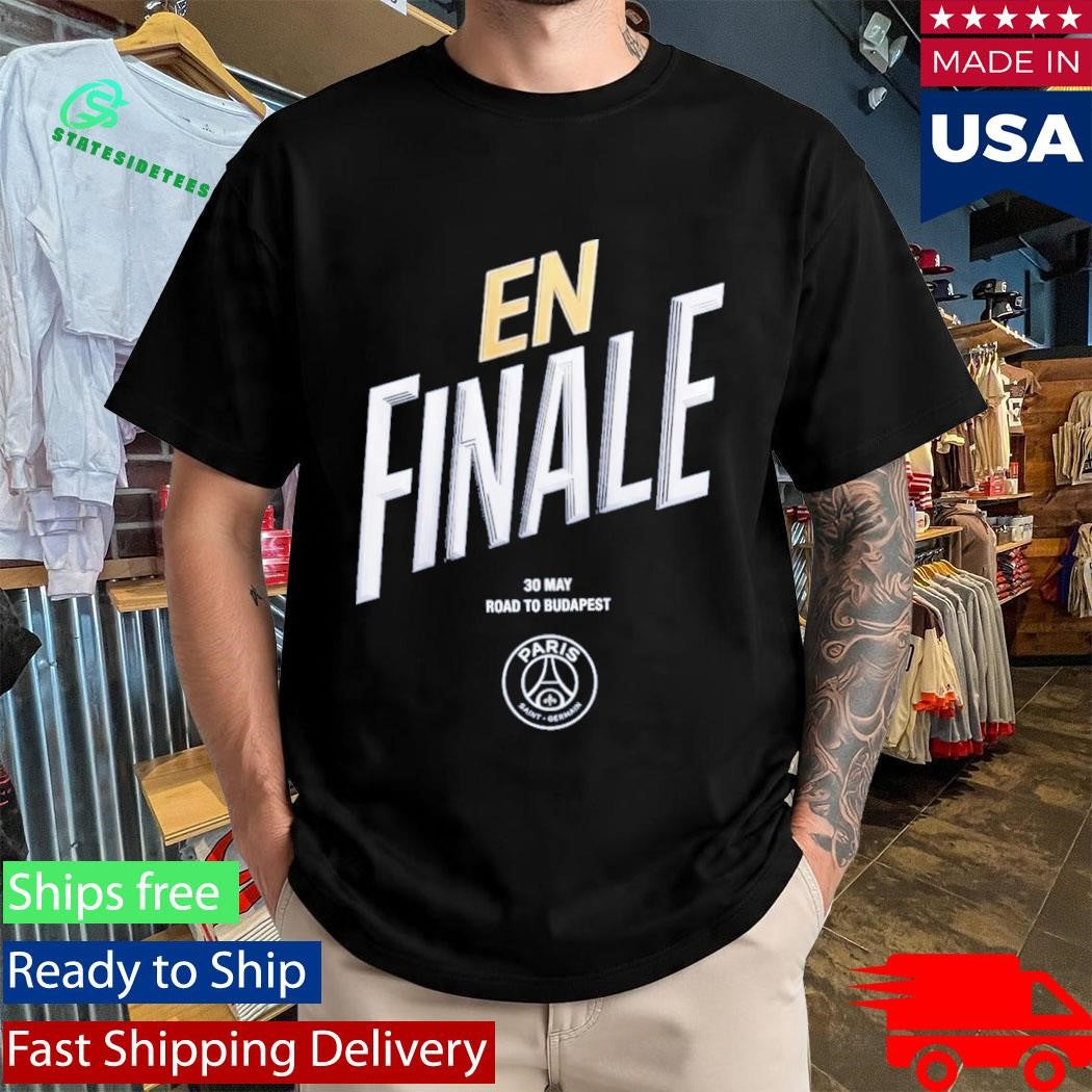 PSG Merch Paris Saint Germain Road To Budapest Shirt