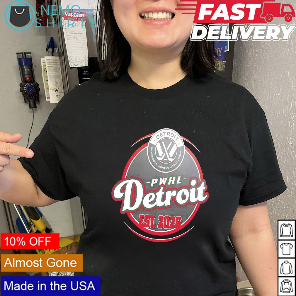 PWHL Detroit Inaugural est 2026 shirt