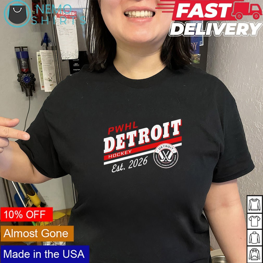 PWHL Detroit hockey est 2026 shirt