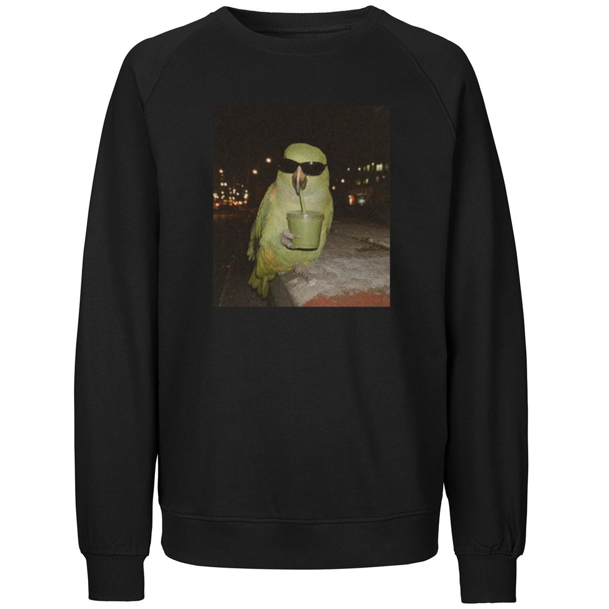 Parrot Sunglasses Drinking Smoothie Shirt