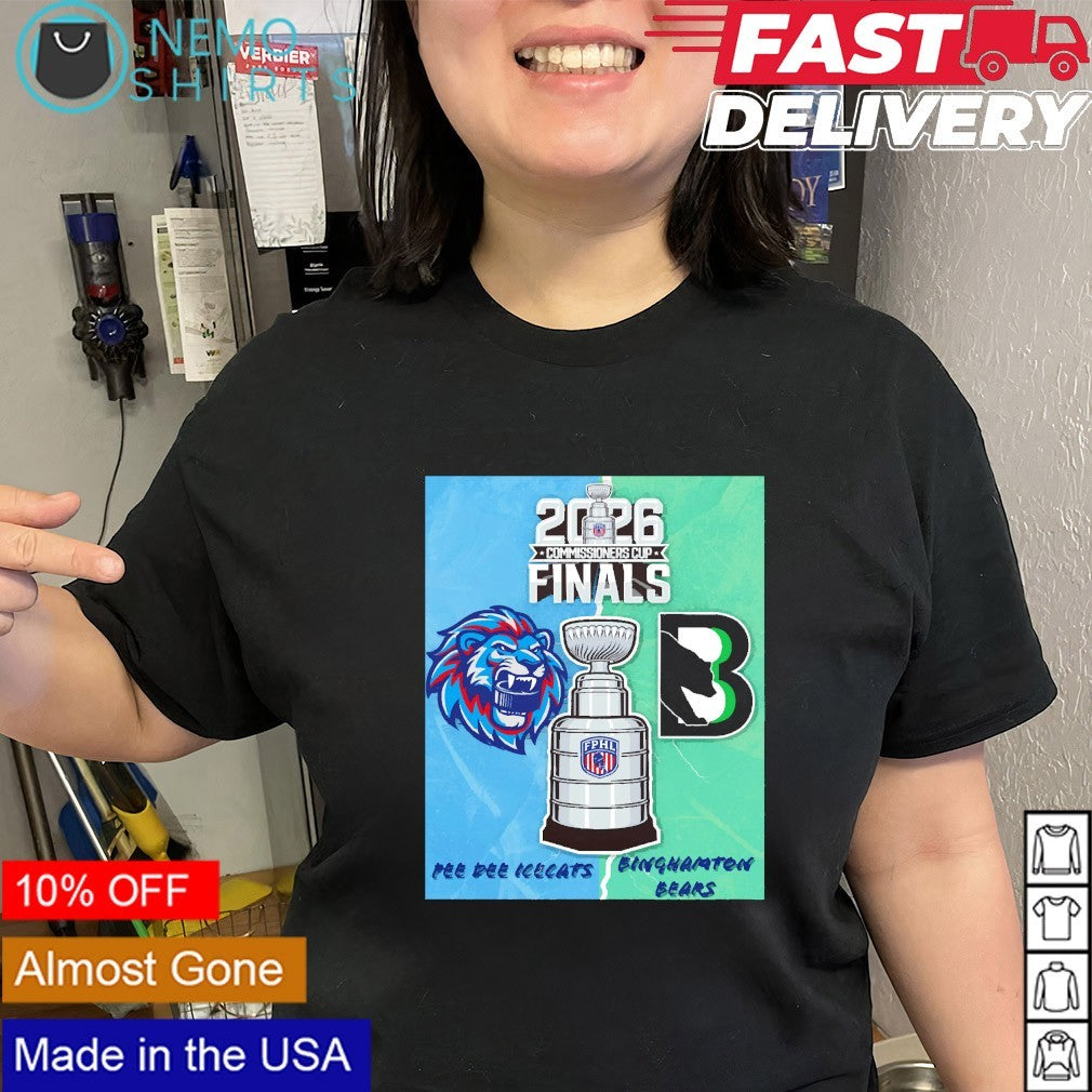 Pee Dee IceCats vs Binghamton Bears 2026 Commissioners Cup Finals shirt