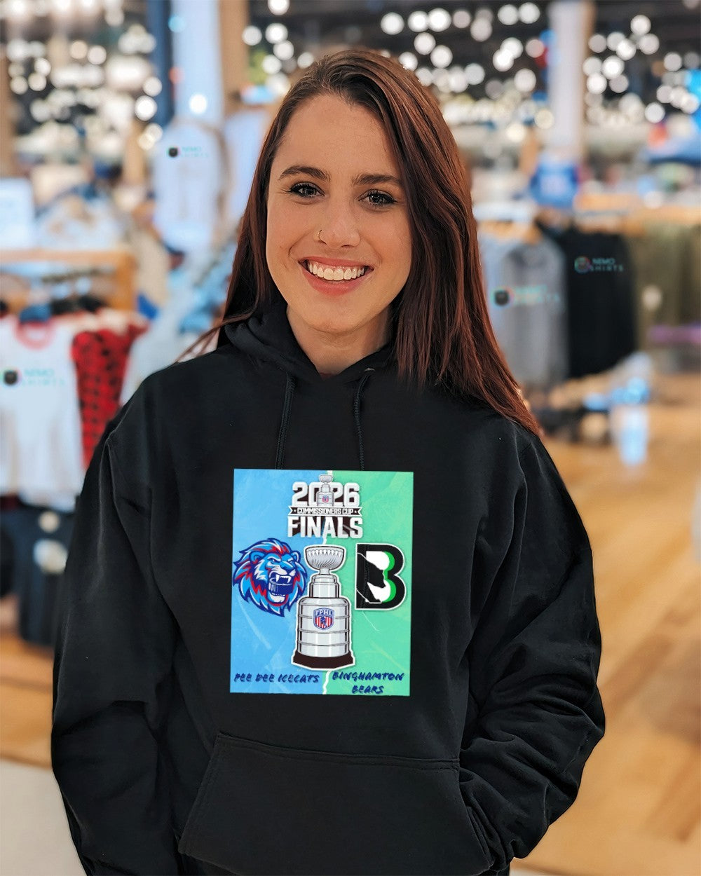 Pee Dee IceCats vs Binghamton Bears 2026 Commissioners Cup Finals shirt