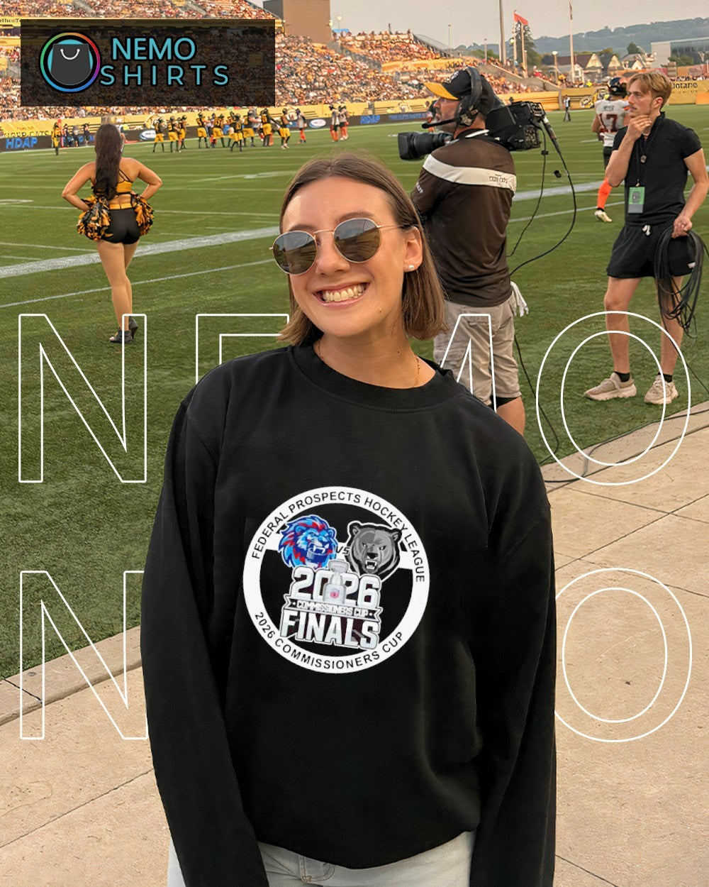 Pee Dee IceCats vs Binghamton Black Bears 2026 Commissioners cup shirt
