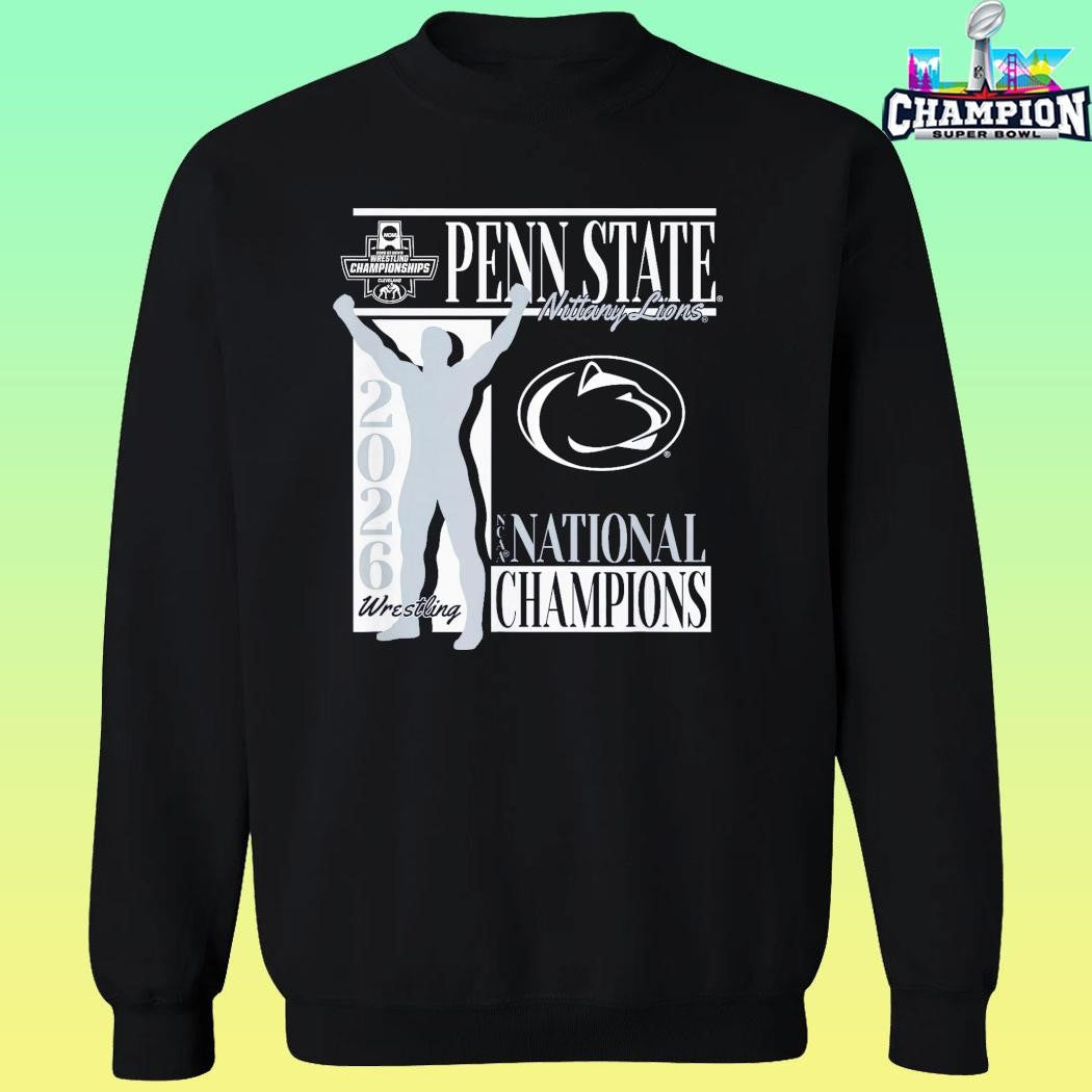 Penn State Nittany Lions National Champs Wrestling 2026 Shirt
