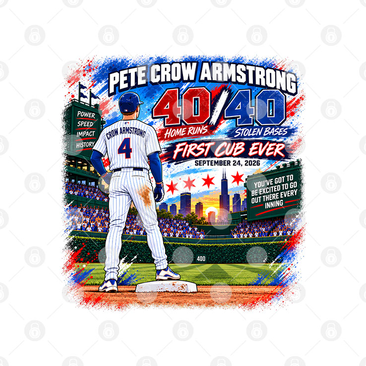 Pete Crow-Armstrong 40 40 Chicago Baseball Shirt