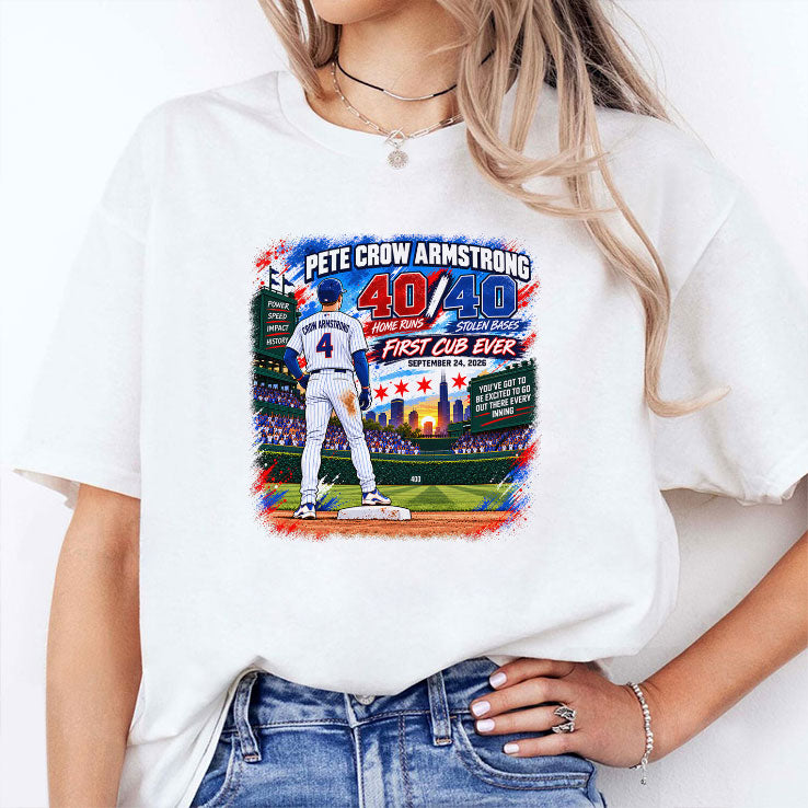 Pete Crow-Armstrong 40 40 Chicago Baseball Shirt