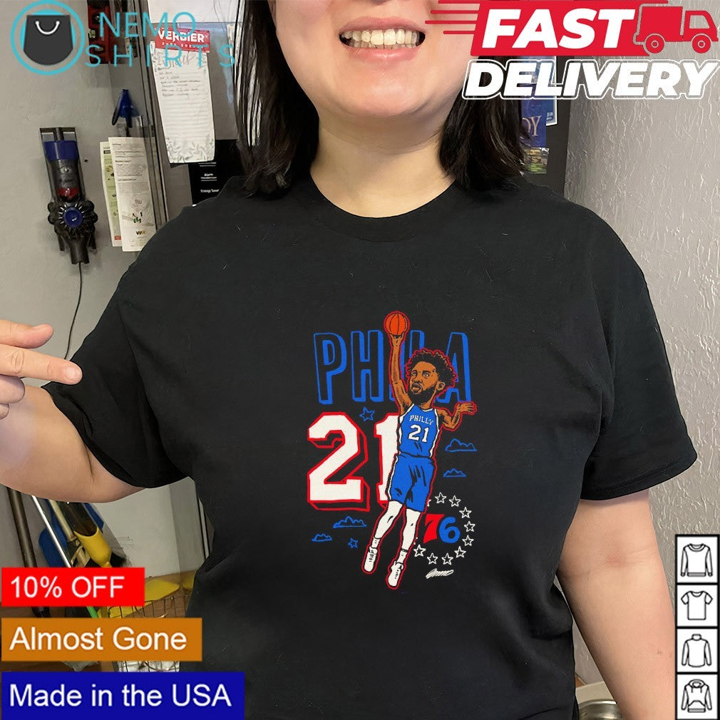 Phila 21 Joel Embiid Philadelphia 76ers shirt
