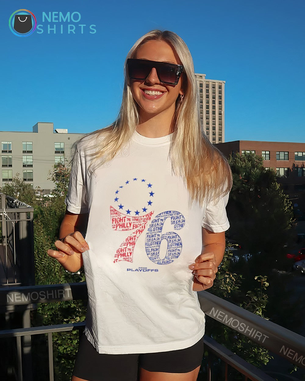 Philadelphia 76ers Game 3 Fight for Philly Fight for Each Other 2026 Playoffs shirt