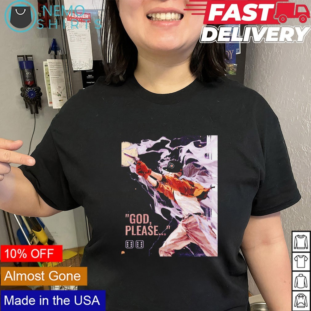 Philadelphia Flyers God please shirt