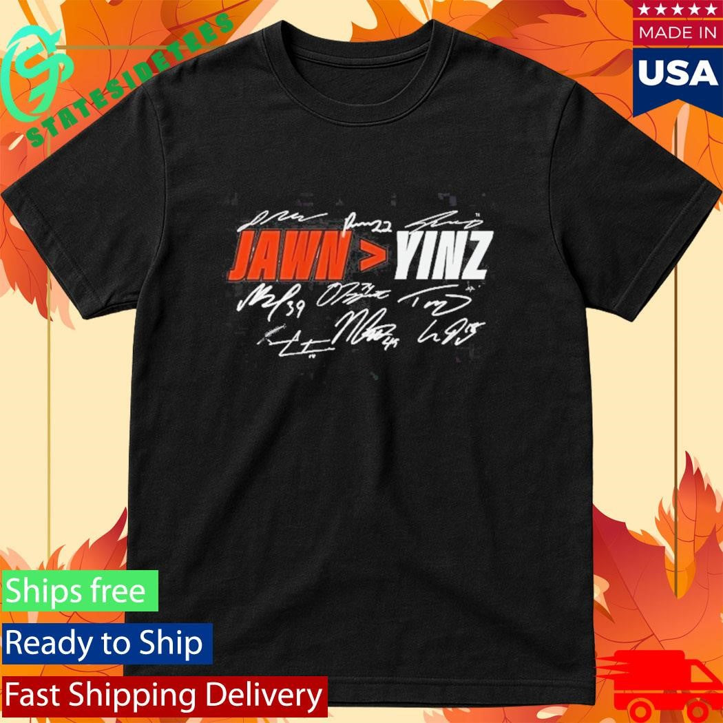 Philadelphia Hockey Jawn Yinz Signatures Shirt